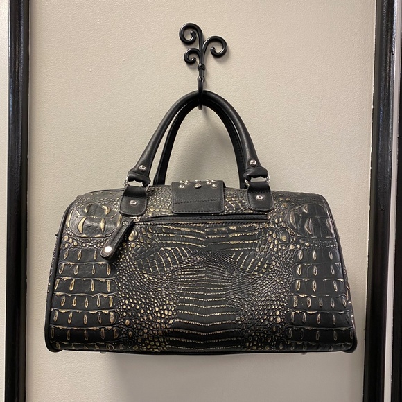 Black & Gold Boston Purse - Picture 2 of 6